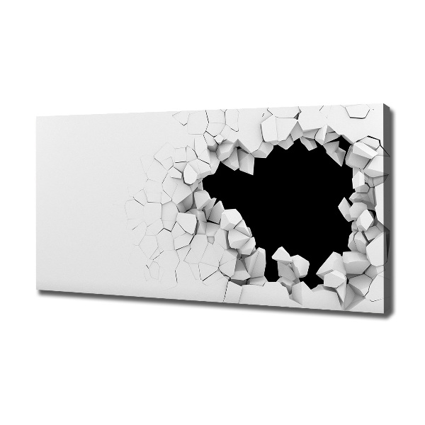 Schilderij op canvas Gat in de muur