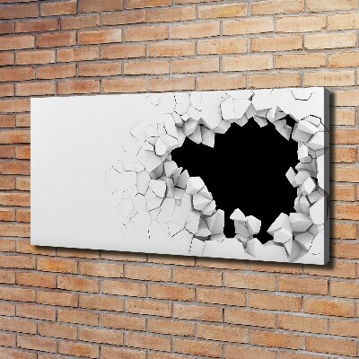 Schilderij op canvas Gat in de muur