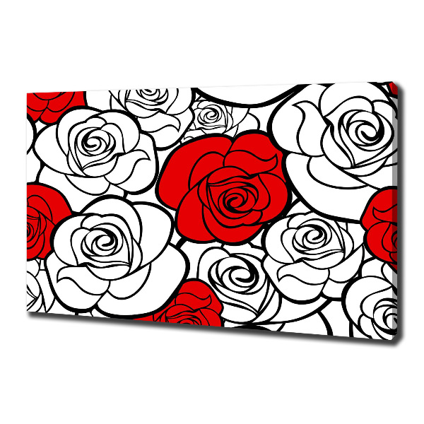 Schilderij op canvas Rozen