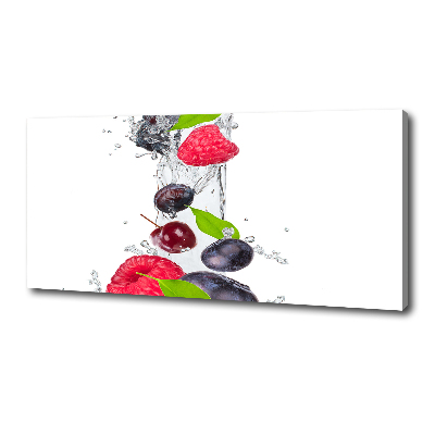Schilderij op canvas Fruit en water