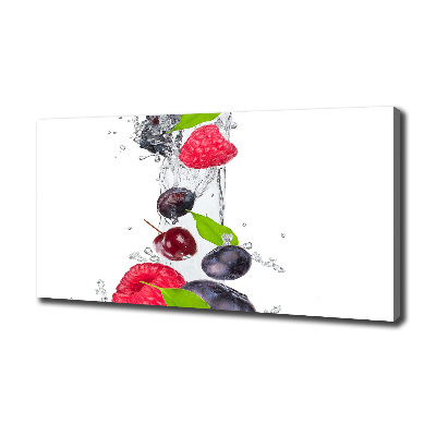 Schilderij op canvas Fruit en water