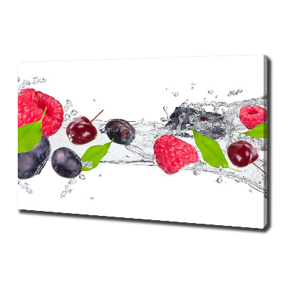 Schilderij op canvas Fruit en water