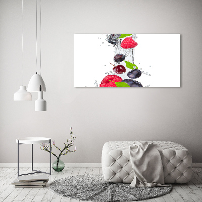 Schilderij op canvas Fruit en water