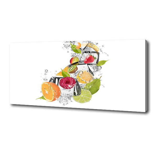 Foto canvas Fruit met ijs