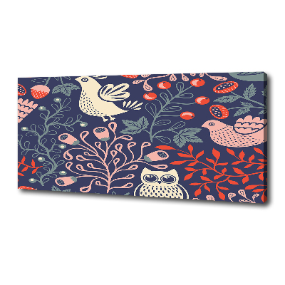 Foto op canvas Kippenuil planten