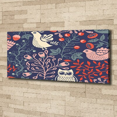 Foto op canvas Kippenuil planten