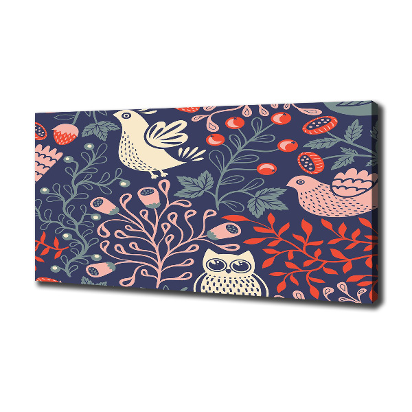 Foto op canvas Kippenuil planten