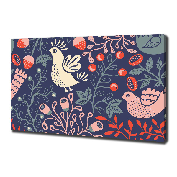 Foto op canvas Kippenuil planten