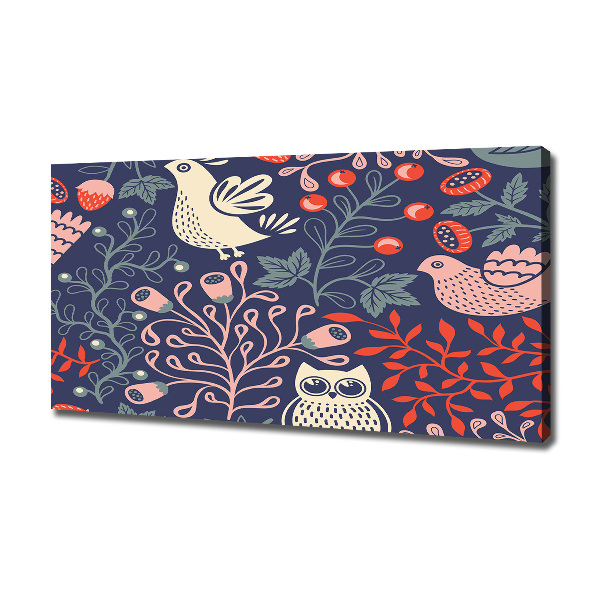 Foto op canvas Kippenuil planten