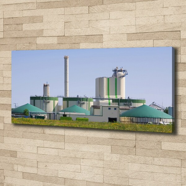 Foto canvas Biogasinstallatie