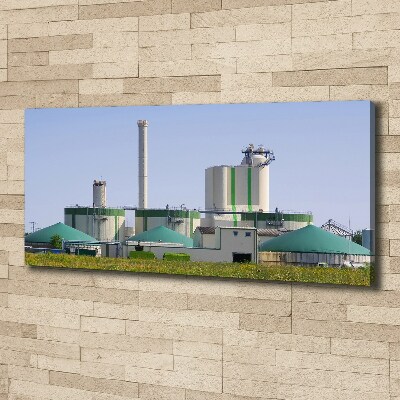 Foto canvas Biogasinstallatie