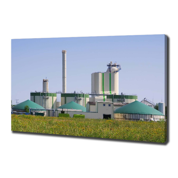 Foto canvas Biogasinstallatie