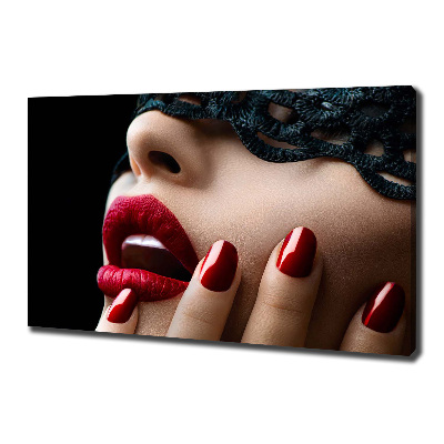 Foto canvas Kanten masker