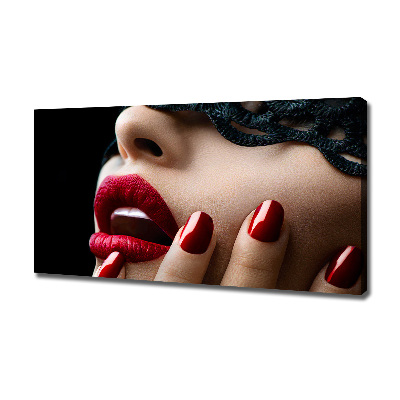 Foto canvas Kanten masker