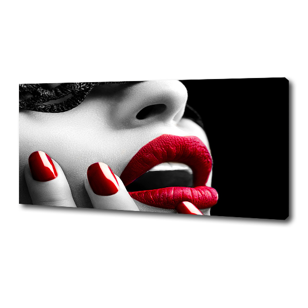 Foto op canvas Kanten masker