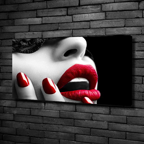 Foto op canvas Kanten masker