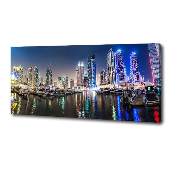 Foto op canvas Dubai 's nachts