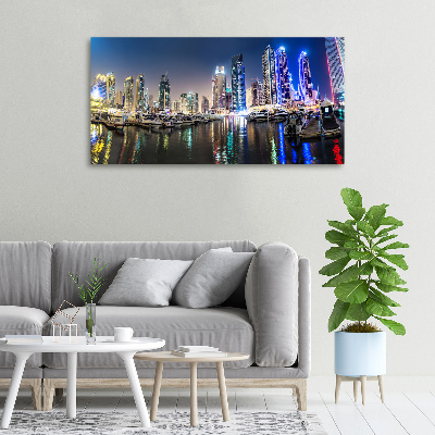 Foto op canvas Dubai 's nachts