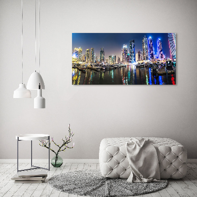 Foto op canvas Dubai 's nachts