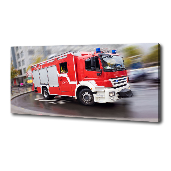 Foto canvas Brandweerwagen