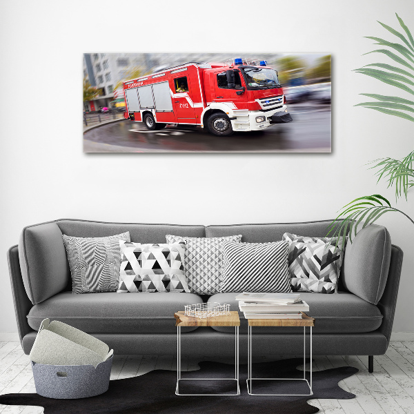 Foto canvas Brandweerwagen