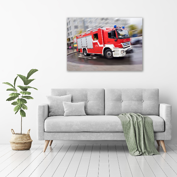 Foto canvas Brandweerwagen