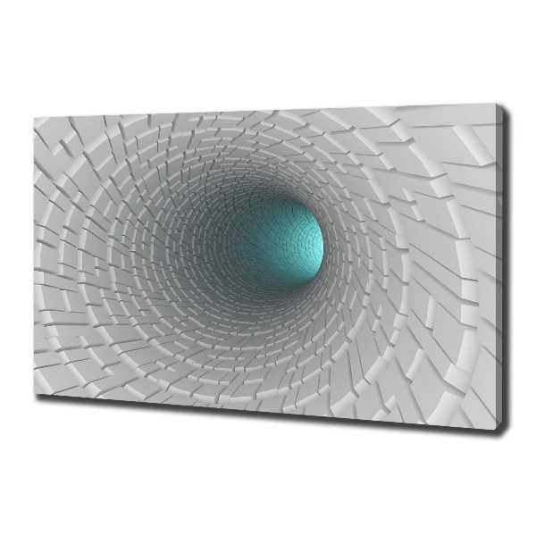 Canvas foto 3D-tunnel