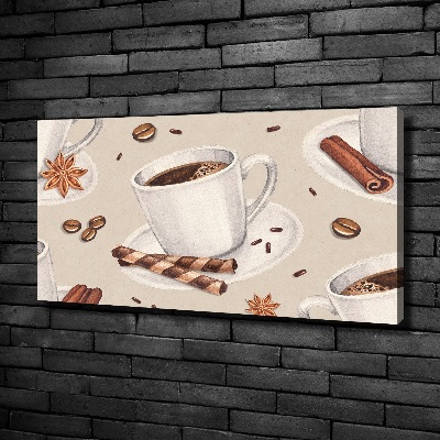 Canvas foto Een kopje koffie