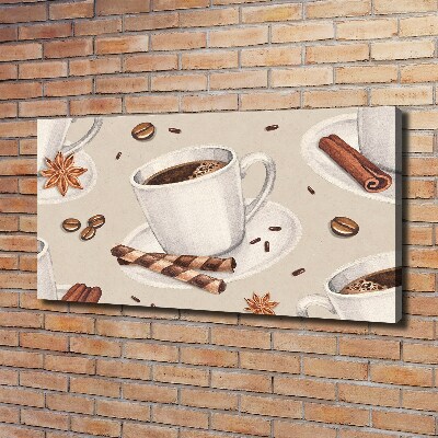 Canvas foto Een kopje koffie