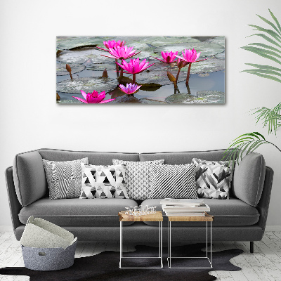 Foto canvas Lotusbloem