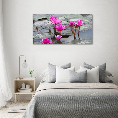 Foto canvas Lotusbloem