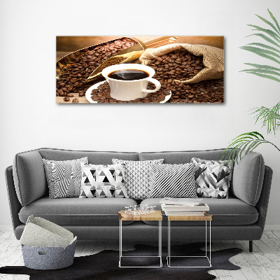 Foto op canvas Een kopje koffie