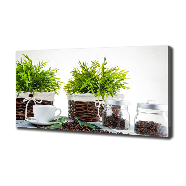 Canvas foto Koffiehuisthema