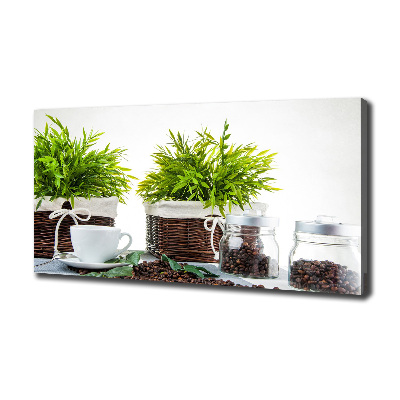 Canvas foto Koffiehuisthema