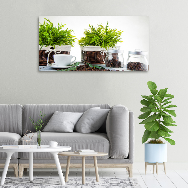 Canvas foto Koffiehuisthema