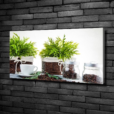 Canvas foto Koffiehuisthema