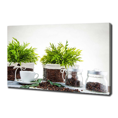 Canvas foto Koffiehuisthema