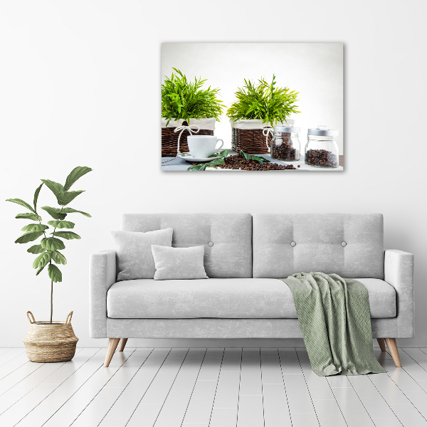 Canvas foto Koffiehuisthema