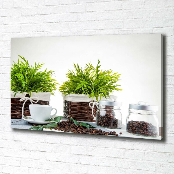 Canvas foto Koffiehuisthema