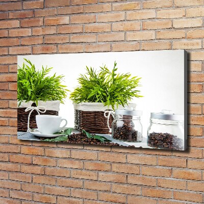 Canvas foto Koffiehuisthema