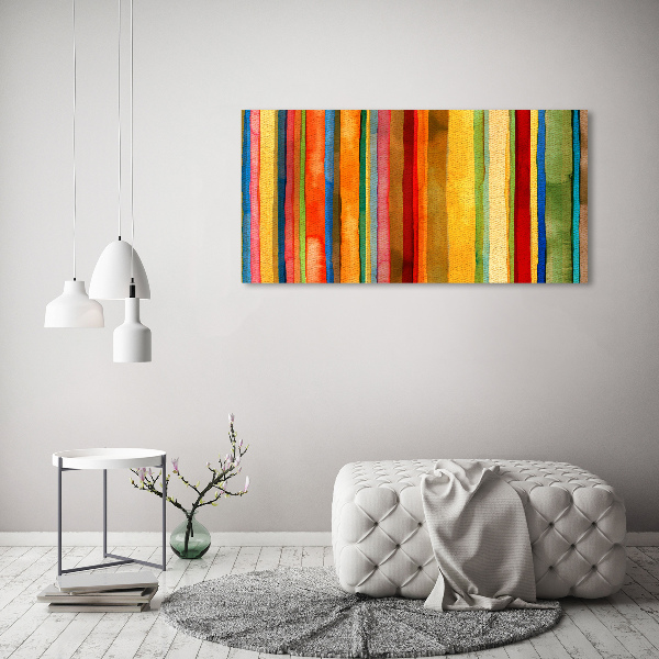 Schilderij op canvas Kleurrijke strepen