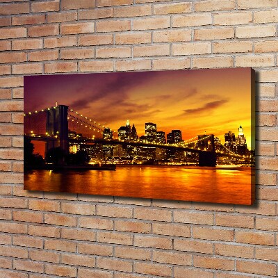 Foto canvas Brooklynbrug