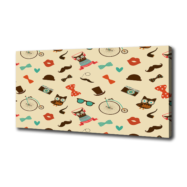 Canvas foto Hipsteruilen