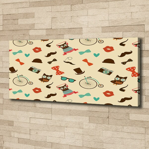 Canvas foto Hipsteruilen