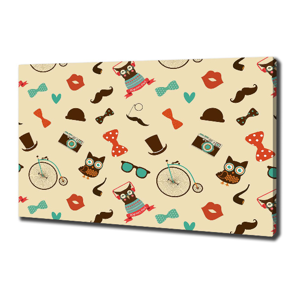 Canvas foto Hipsteruilen