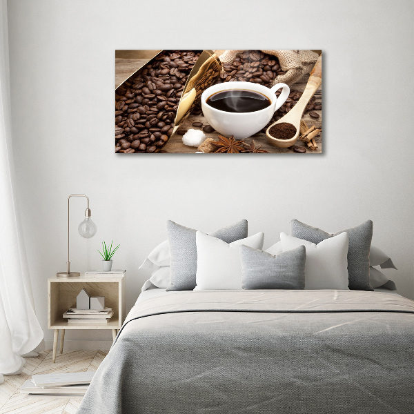 Foto op canvas Een kopje koffie