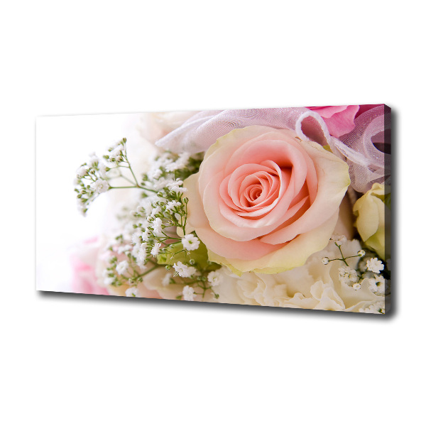 Foto op canvas Een boeket bloemen