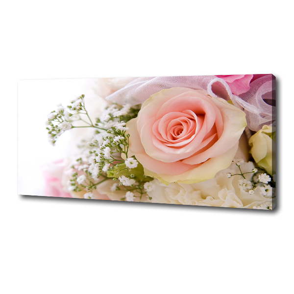Foto op canvas Een boeket bloemen