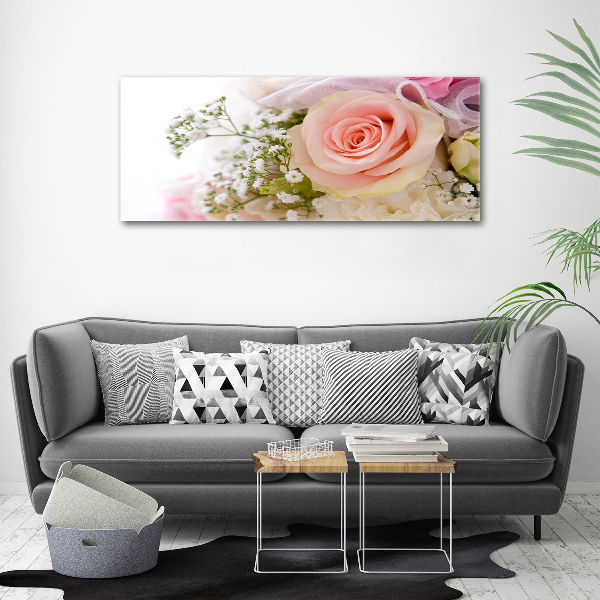 Foto op canvas Een boeket bloemen