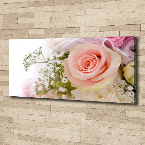 Foto op canvas Een boeket bloemen